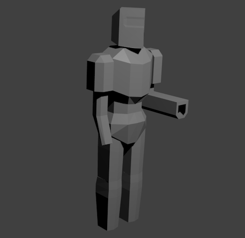 Got the cannon idea from Jorzi's cyborg model.