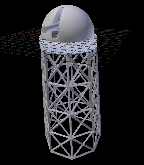 Still haven't added the materials and scenery. The gun turret is supposed to be able to be rotated by a hidden mechanism somewhere hidden in the concrete that supports it. I don't expect to finish this project anytime soon.