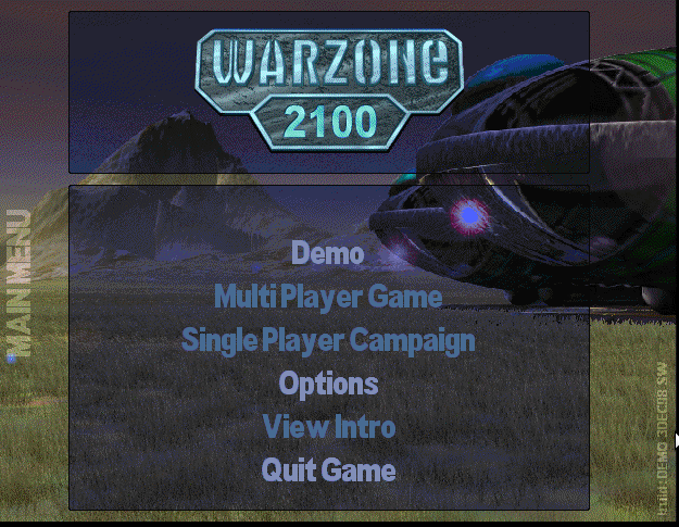 Screenshot from demo version 1998