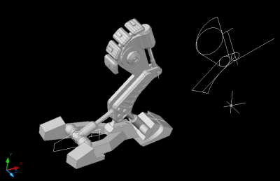 Mech propulsion prototype 0.2 by Olrox