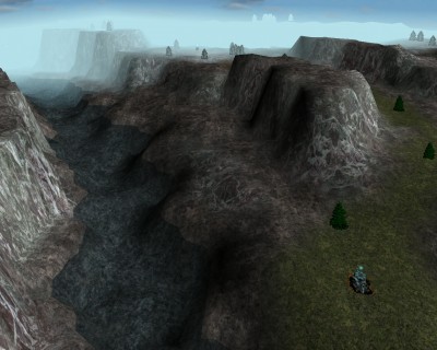 My 'Tranquil' map with new cliff texture