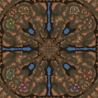 This map design is inspired from a map I created for Starcraft 2