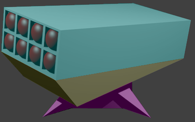 Cyan: 'Muzzle'<br />Yellow: 'Turret'/'Mount'<br />Magenta: Structure