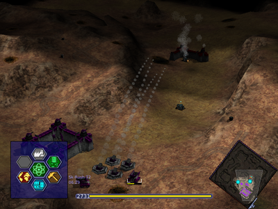 Notice how the mortars are attacking targets not within any unit's sight range.