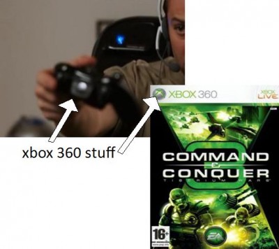 here i prove he is using a xbox 360 controller and on the C&amp;C3